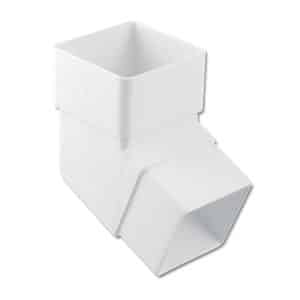 white plastic guttering