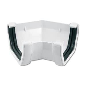 white plastic guttering