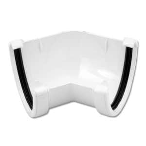 white plastic guttering