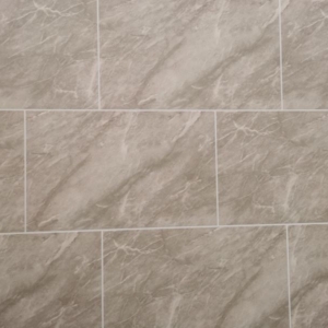 250mm x 2.7m Dark Grey Marble Tile (Pack of 4)