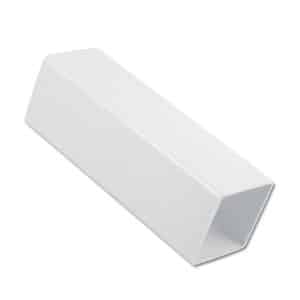 white plastic guttering