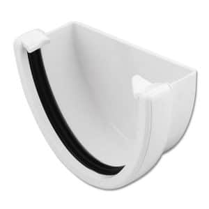 white plastic guttering