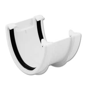 white plastic guttering