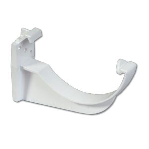 white plastic guttering