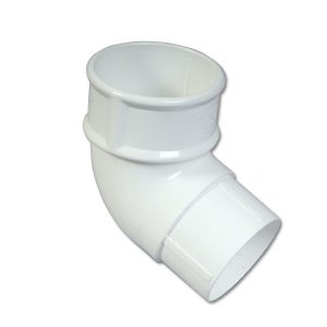 white plastic guttering