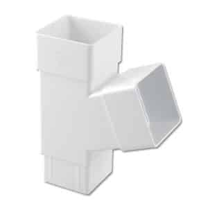 white plastic guttering