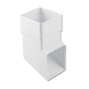 white plastic guttering