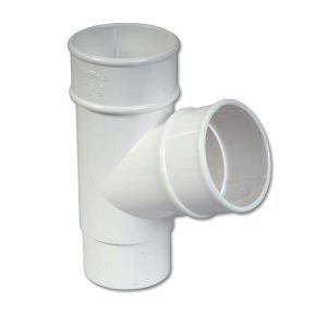 white plastic guttering