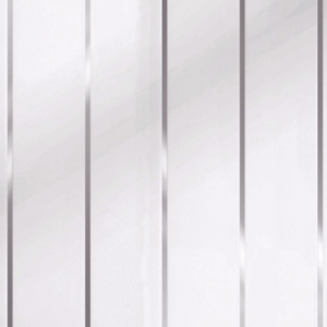 250mm x 2.6m White Silver Embedded (Pack of 4)