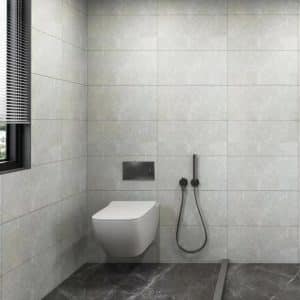 600mm x 2.4m Light Grey Stone Tile